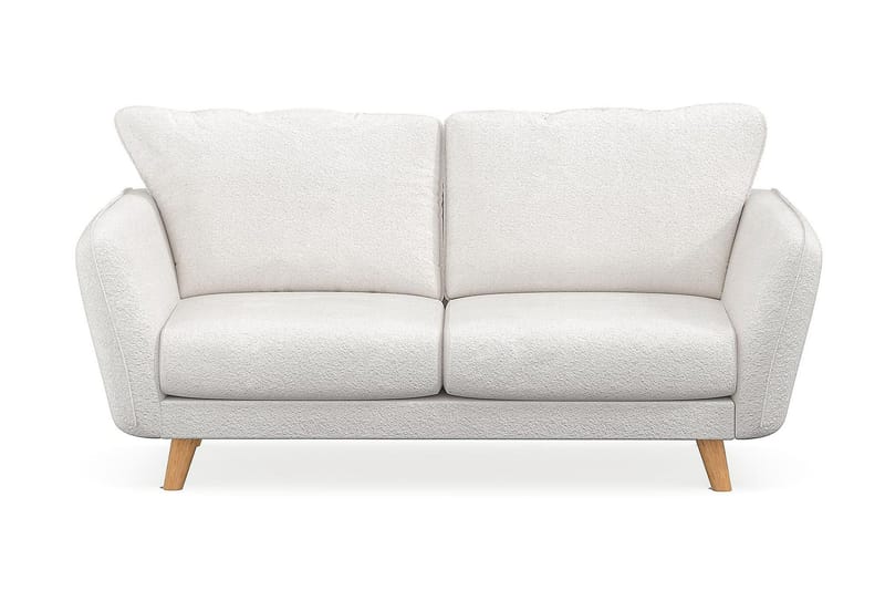 Trend Lyx 2-sits Soffa i Bouclé, Vit