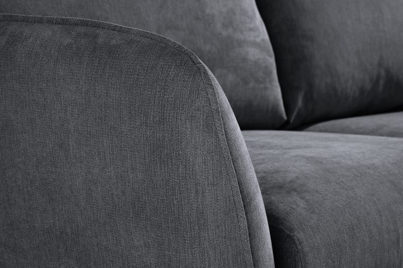 Trend Lyx 2-sits Soffa - Mörkgrå/Svart - Möbler - Soffa - 2 sits soffa