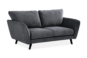 Trend Lyx 2-sits Soffa - Mörkgrå/Svart - Möbler - Soffa - 2 sits soffa