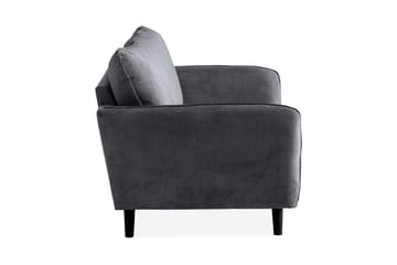 Trend Lyx 2-sits Soffa - Mörkgrå/Svart - Möbler - Soffa - 2 sits soffa