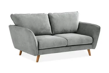 Trend Lyx 2-sits Tygsoffa - Grå - Möbler - Soffa - 2 sits soffa
