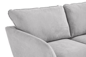 Trend Lyx 2-sits Tygsoffa - Ljusgrå - Möbler - Soffa - 2 sits soffa