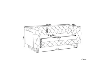 Vissland Soffa 2-4 Sits - Grå - Möbler - Soffa - 2 sits soffa