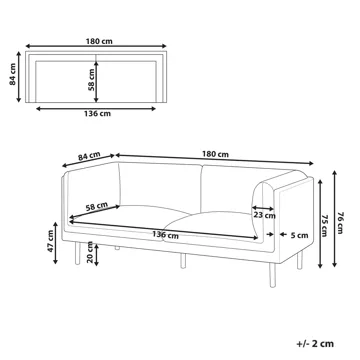 2-sits soffa Vorgod - Off-white - Möbler - Soffa - 2 sits soffa