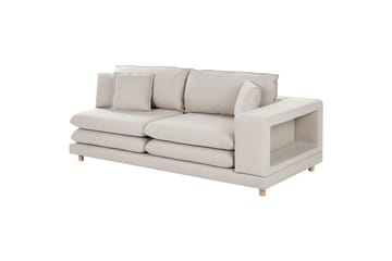 2-sitssoffa Heden Beige/ljust trä - Beige/ljust trä - Möbler - Soffa - 2 sits soffa