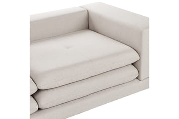 2-sitssoffa Heden Beige/ljust trä - Beige/ljust trä - Möbler - Soffa - 2 sits soffa