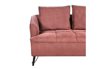 2-sitssoffa Hobro Röd, Svart - Rosa - Möbler - Soffa - 2 sits soffa