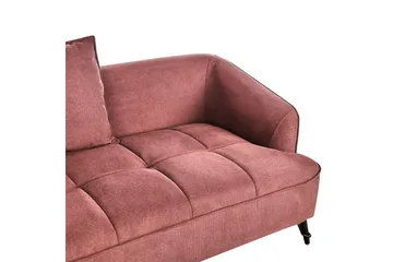 2-sitssoffa Hobro Röd, Svart - Rosa - Möbler - Soffa - 2 sits soffa