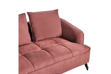 2-sitssoffa Hobro Röd, Svart - Rosa - Möbler - Soffa - 2 sits soffa