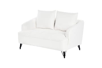 2-sitssoffa Hobro Vit, Svart - Vit, Svart - Möbler - Soffa - 2 sits soffa
