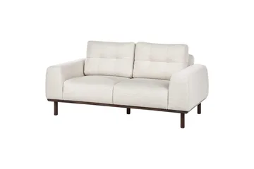 2-sitssoffa Laurila Beige, mörkt trä - Beige, mörkt trä - Möbler - Soffa - 2 sits soffa