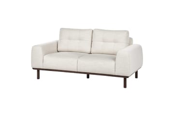 2-sitssoffa Laurila Beige, mörkt trä - Beige, mörkt trä - Möbler - Soffa - 2 sits soffa