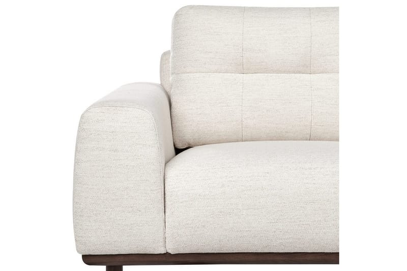 2-sitssoffa Laurila Beige, mörkt trä - Beige, mörkt trä - Möbler - Soffa - 2 sits soffa