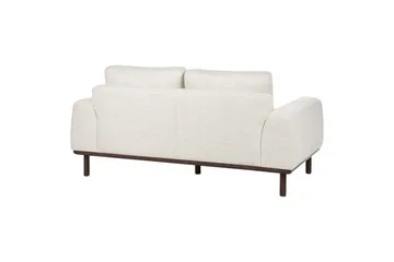 2-sitssoffa Laurila Beige, mörkt trä - Beige, mörkt trä - Möbler - Soffa - 2 sits soffa