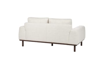 2-sitssoffa Laurila Beige, mörkt trä - Beige, mörkt trä - Möbler - Soffa - 2 sits soffa