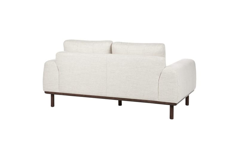 2-sitssoffa Laurila Beige, mörkt trä - Beige, mörkt trä - Möbler - Soffa - 2 sits soffa