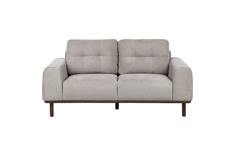 2-sitssoffa Laurila Grå, mörkt trä, Grå, mörkt trä