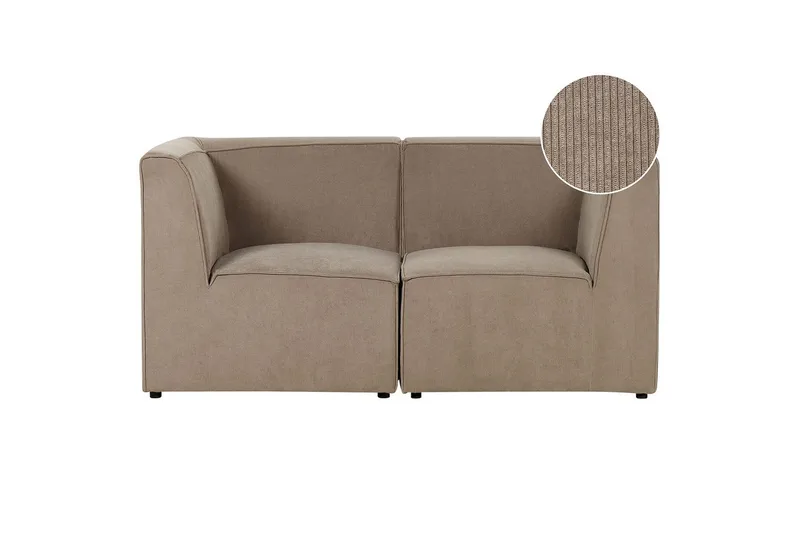 2-sitssoffa Lemvig Taupe, Taupe