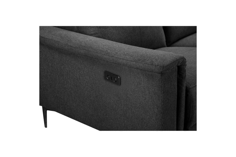 2-sitssoffa Lund Antracit, Belfast tyg, Elektrisk vilstol - Antracit, Belfast tyg, Elektrisk vilstol - Möbler - Soffa - Biosoffa & reclinersoffa