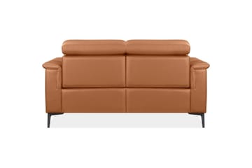 2-sitssoffa Lund Cognac, Läder/PU, Elektrisk vilstol - Cognac, Läder/PU, Elektrisk vilstol - Möbler - Soffa - Biosoffa & reclinersoffa
