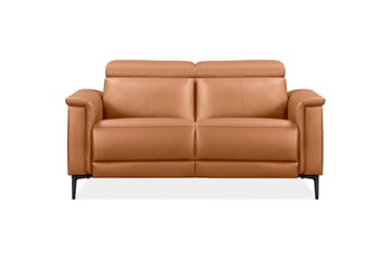 2-sitssoffa Lund Cognac, PU, Elektrisk vilstol - Cognac, PU, Elektrisk vilstol - Möbler - Soffa - Biosoffa & reclinersoffa