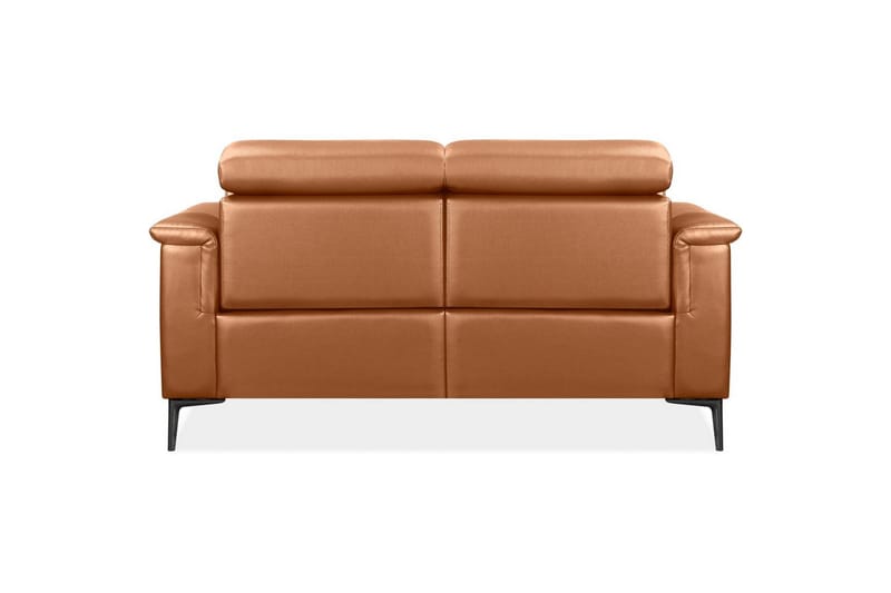 2-sitssoffa Lund Cognac, PU, Manuell vilstol - Cognac, PU, Manuell vilstol - Möbler - Soffa - Biosoffa & reclinersoffa