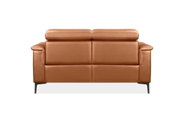 2-sitssoffa Lund Cognac, PU, Manuell vilstol - Cognac, PU, Manuell vilstol - Möbler - Soffa - Biosoffa & reclinersoffa