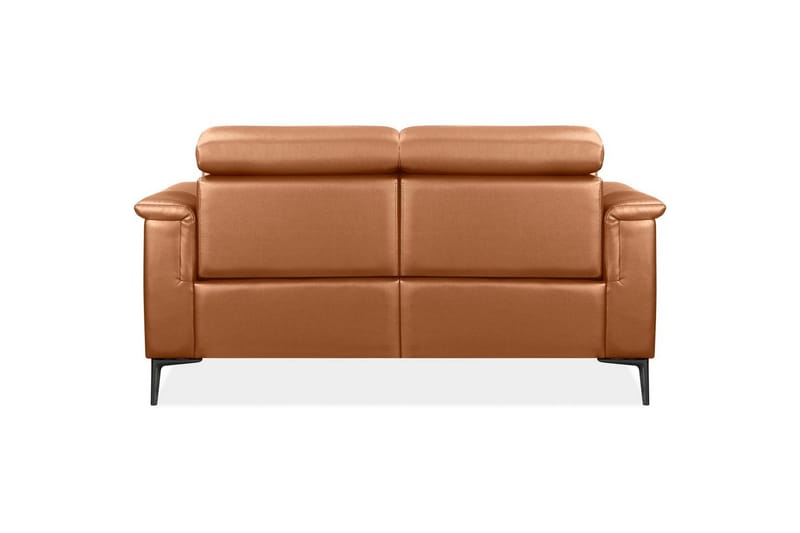 2-sitssoffa Lund Cognac, PU, Manuell vilstol - Cognac, PU, Manuell vilstol - Möbler - Soffa - Biosoffa & reclinersoffa