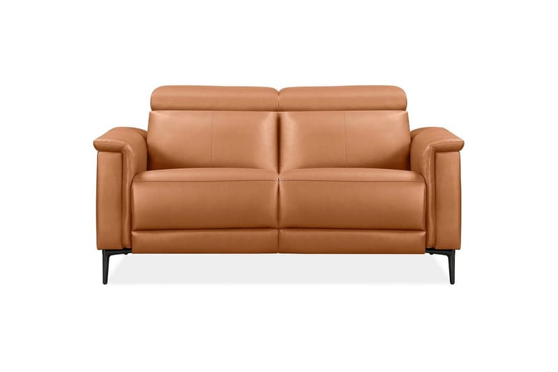 2-sitssoffa Lund Cognac, PU, Elektrisk vilstol - Cognac, PU, Elektrisk vilstol - Möbler - Soffa - Biosoffa & reclinersoffa