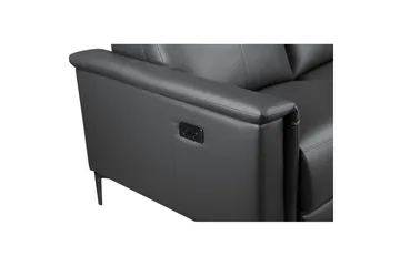 2-sitssoffa Lund Grå, PU, Elektrisk vilstol - Grå, PU, Elektrisk vilstol - Möbler - Soffa - Biosoffa & reclinersoffa