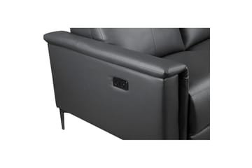 2-sitssoffa Lund Grå, PU, Elektrisk vilstol - Grå, PU, Elektrisk vilstol - Möbler - Soffa - Biosoffa & reclinersoffa