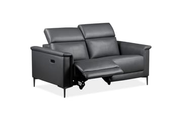 2-sitssoffa Lund Grå, PU, Elektrisk vilstol - Grå, PU, Elektrisk vilstol - Möbler - Soffa - Biosoffa & reclinersoffa