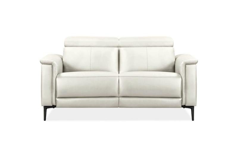 2-sitssoffa Lund Kräm, PU, Manuell vilstol - Kräm, PU, Manuell vilstol - Möbler - Soffa - Biosoffa & reclinersoffa
