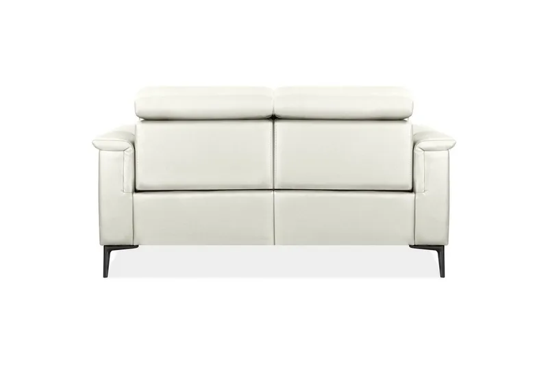 2-sitssoffa Lund Kräm, PU, Manuell vilstol - Kräm, PU, Manuell vilstol - Möbler - Soffa - Biosoffa & reclinersoffa