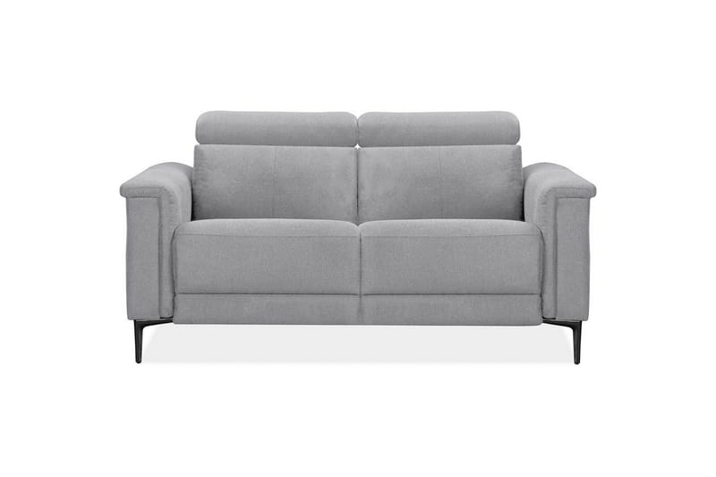 2-sitssoffa Lund Ljusgrå, Belfast tyg, Elektrisk vilstol - Ljusgrå, Belfast tyg, Elektrisk vilstol - Möbler - Soffa - Biosoffa & reclinersoffa