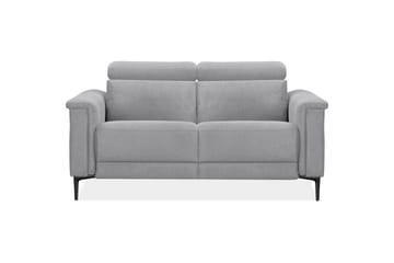 2-sitssoffa Lund Ljusgrå, Belfast tyg, Elektrisk vilstol - Ljusgrå, Belfast tyg, Elektrisk vilstol - Möbler - Soffa - Biosoffa & reclinersoffa