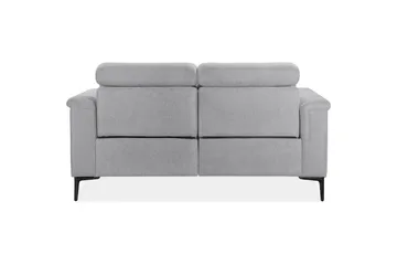 2-sitssoffa Lund Ljusgrå, Belfast tyg, Manuell vilstol - Ljusgrå, Belfast tyg, Manuell vilstol - Möbler - Soffa - 2 sits soffa