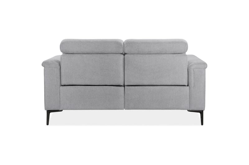 2-sitssoffa Lund Ljusgrå, Belfast tyg, Manuell vilstol - Ljusgrå, Belfast tyg, Manuell vilstol - Möbler - Soffa - 2 sits soffa