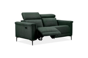 2-sitssoffa Lund Mörkgrön, Belfast tyg, Elektrisk vilstol - Mörkgrön, Belfast tyg, Elektrisk vilstol - Möbler - Soffa - Biosoffa & reclinersoffa