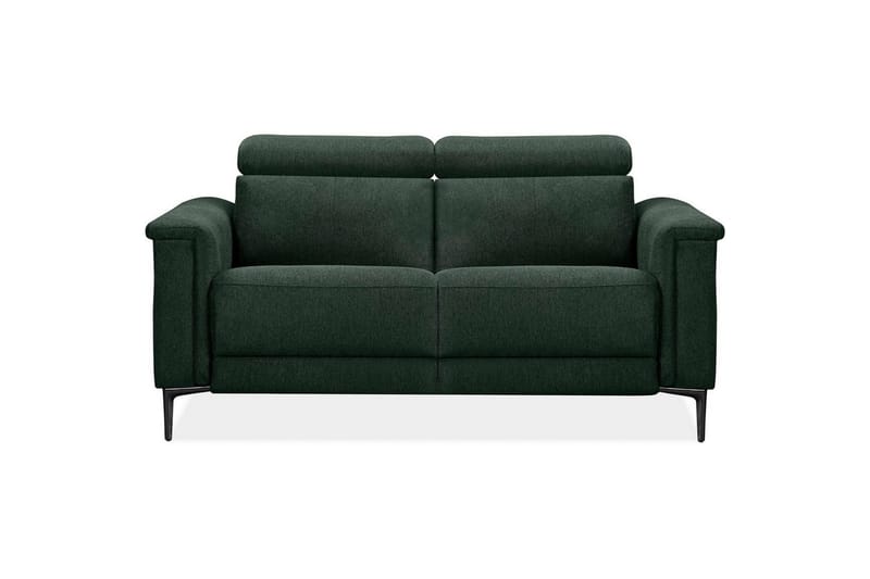2-sitssoffa Lund Mörkgrön, Belfast tyg, Elektrisk vilstol - Mörkgrön, Belfast tyg, Elektrisk vilstol - Möbler - Soffa - Biosoffa & reclinersoffa
