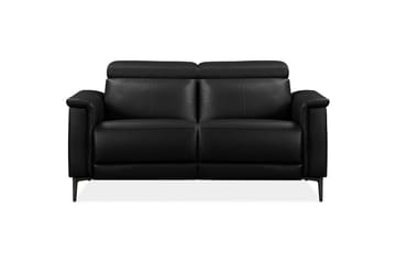 2-sitssoffa Lund Svart, Läder/PU, Elektrisk vilstol - Svart, Läder/PU, Elektrisk vilstol - Möbler - Soffa - Biosoffa & reclinersoffa