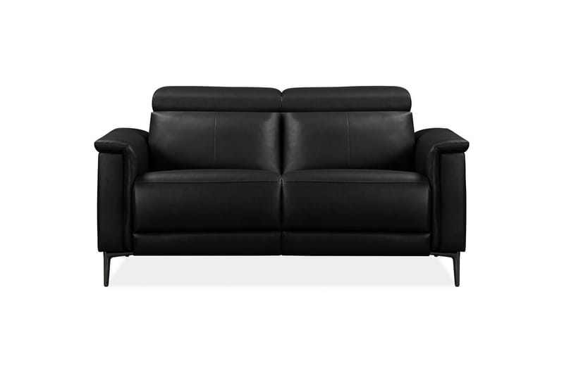 2-sitssoffa Lund Svart, Läder/PU, Elektrisk vilstol - Svart, Läder/PU, Elektrisk vilstol - Möbler - Soffa - Biosoffa & reclinersoffa