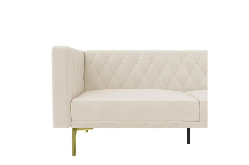 2-sitssoffa Marseille Elfenben - Elfenben - Möbler - Soffa - Sammetssoffa