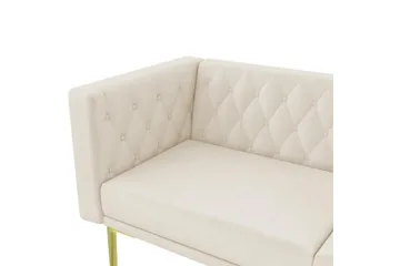 2-sitssoffa Marseille Elfenben - Elfenben - Möbler - Soffa - Sammetssoffa