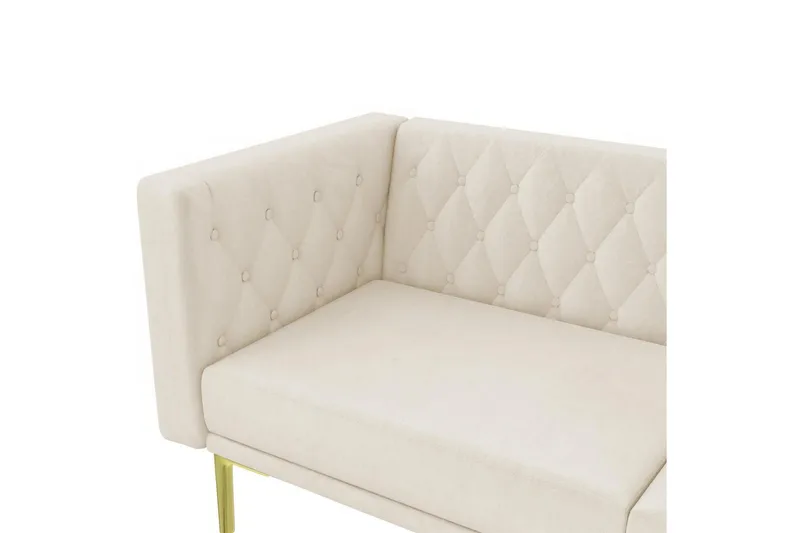 2-sitssoffa Marseille Elfenben - Elfenben - Möbler - Soffa - Sammetssoffa