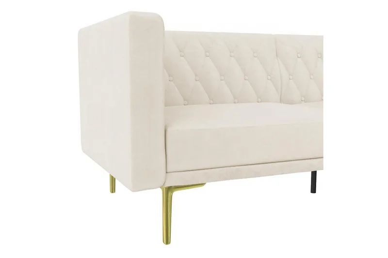2-sitssoffa Marseille Elfenben - Elfenben - Möbler - Soffa - Sammetssoffa