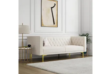 2-sitssoffa Marseille Elfenben - Elfenben - Möbler - Soffa - Sammetssoffa