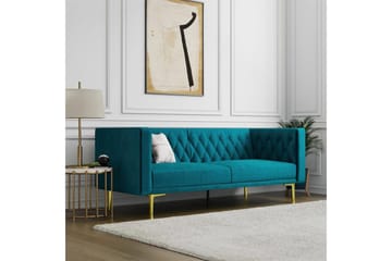 2-sitssoffa Marseille Smaragdgrön - Smaragdgrön - Möbler - Soffa - Sammetssoffa