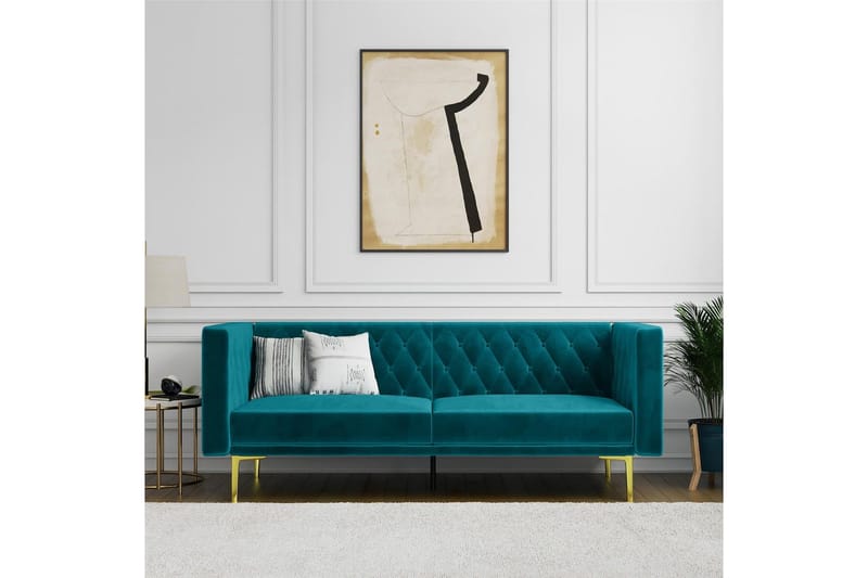 2-sitssoffa Marseille Smaragdgrön - Smaragdgrön - Möbler - Soffa - Sammetssoffa