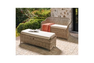 2-sitssoffa med fotpall Susua - Utemöbler & utemiljö - Utesoffa - Trädgårdssoffa